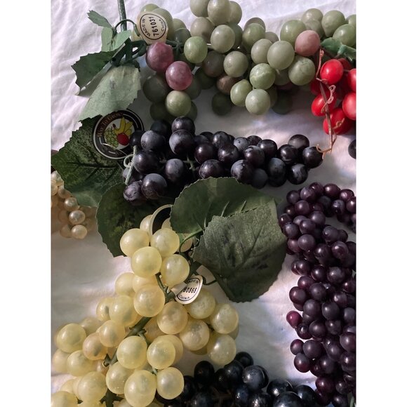 Artificial Grapevine Clusters With Leaves - Mixed Colors & Sizes - Home Decor Cr - Picture 11 of 16